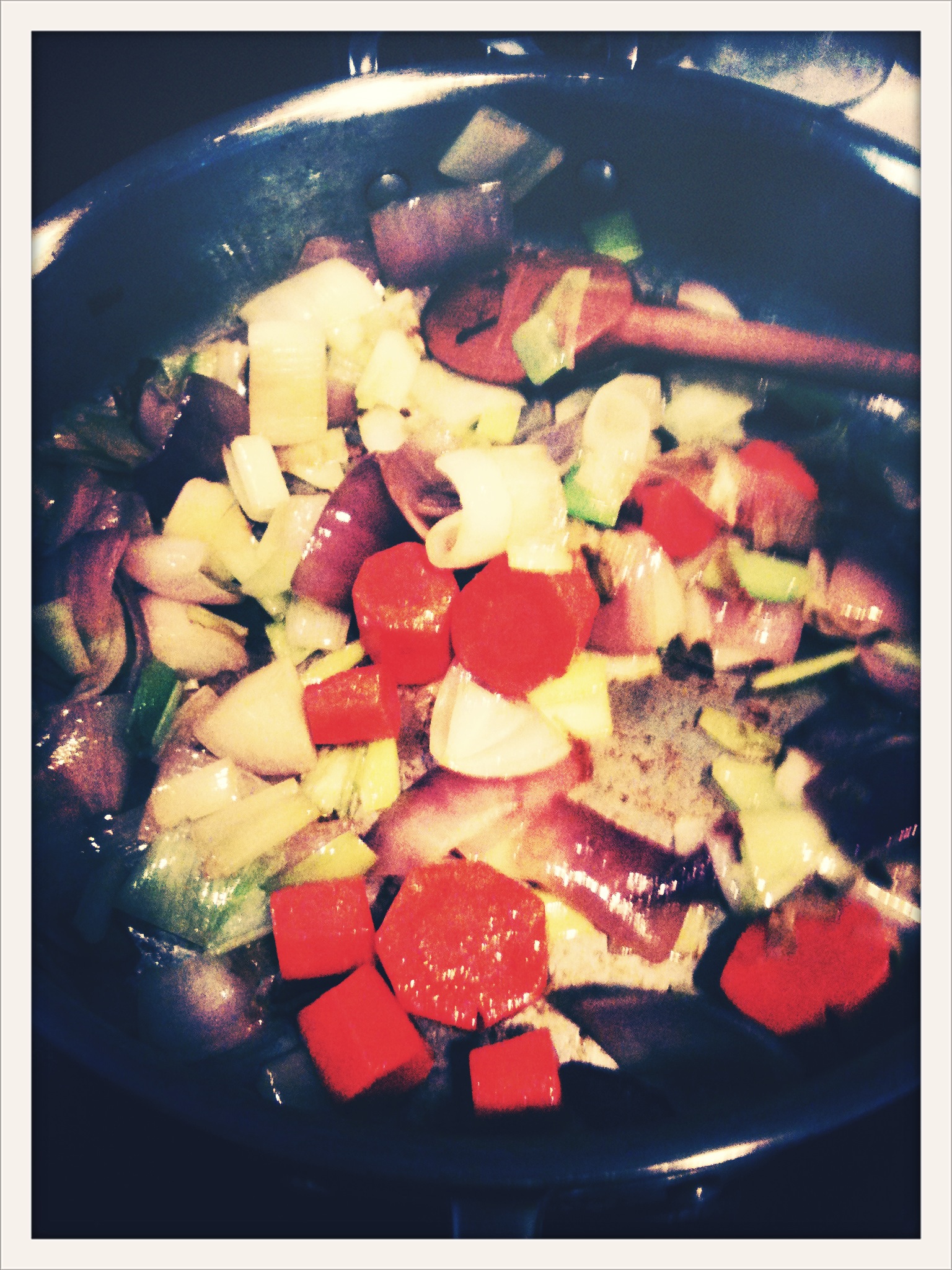 veal stockを仕込み中